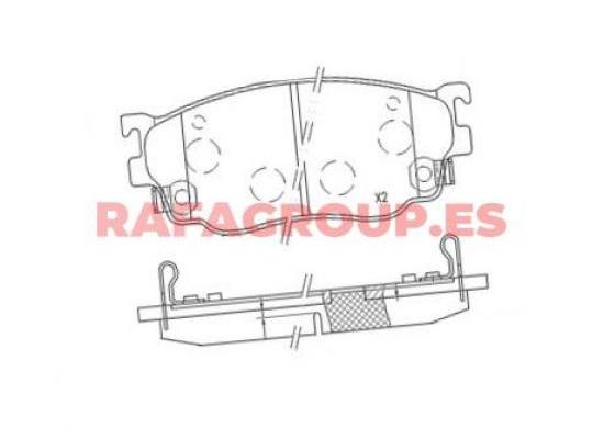 RG6743 - Pastillas de freno